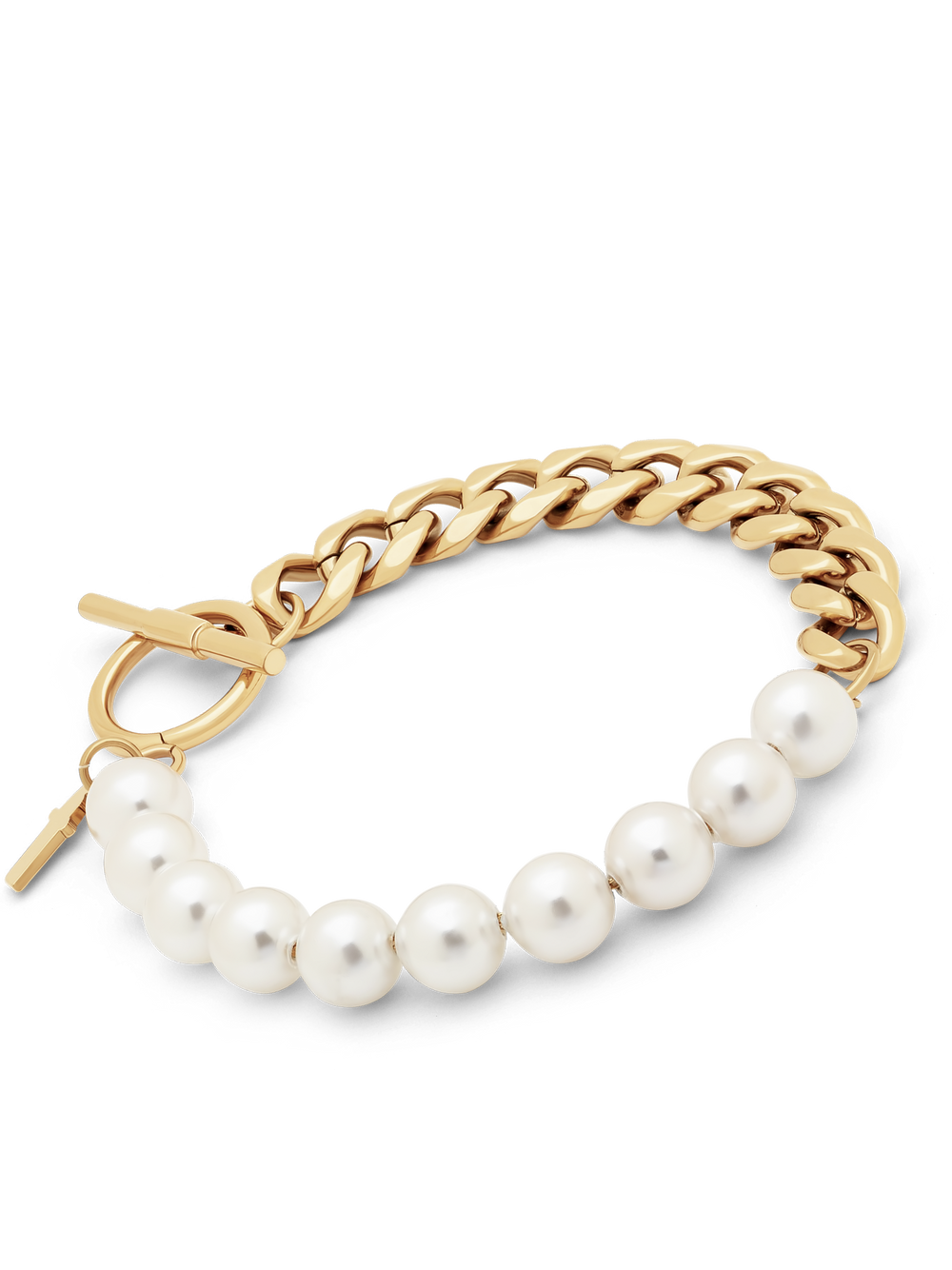 Pearls/Curb Bracelet