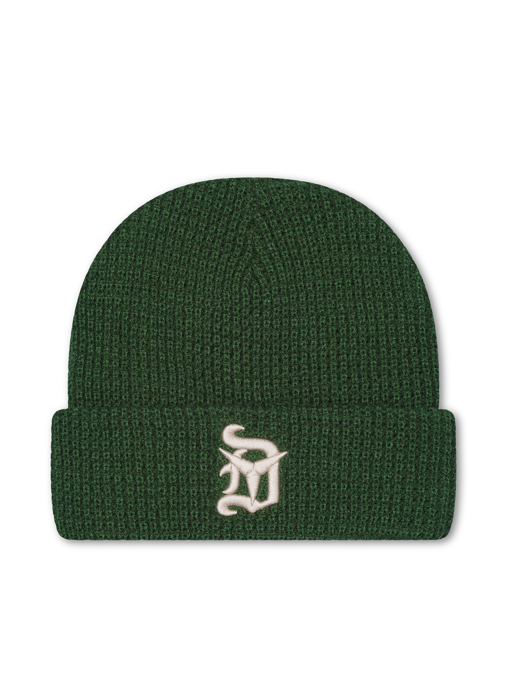 Detroit Steel Waffle Knit Beanie (Green)