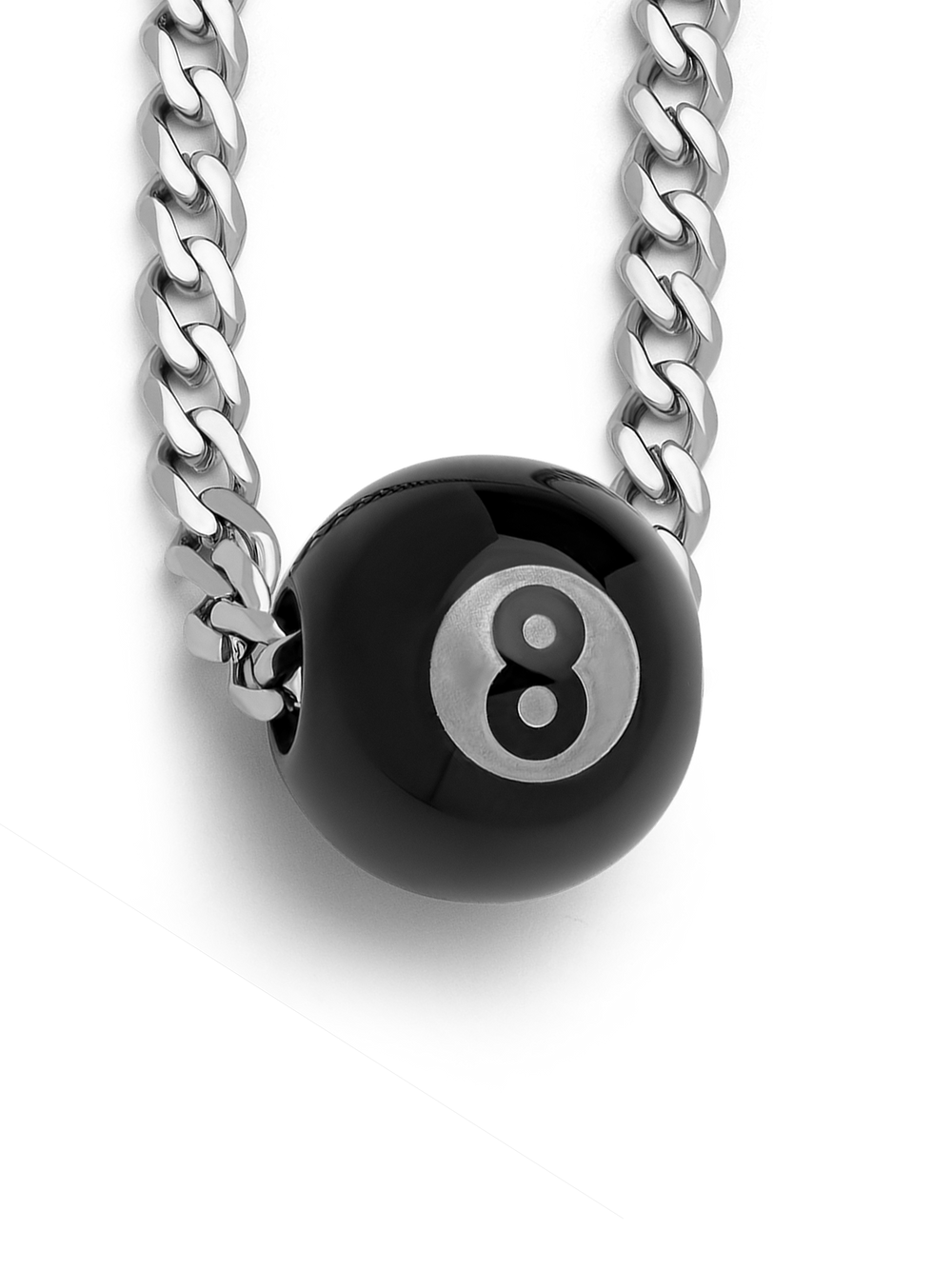 8 Ball Necklace (Steel)