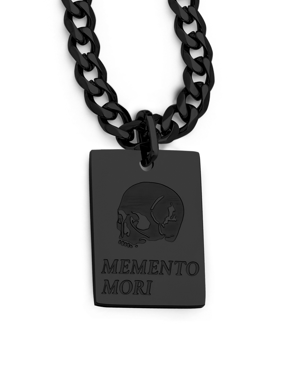 Memento Mori Necklace (Black)