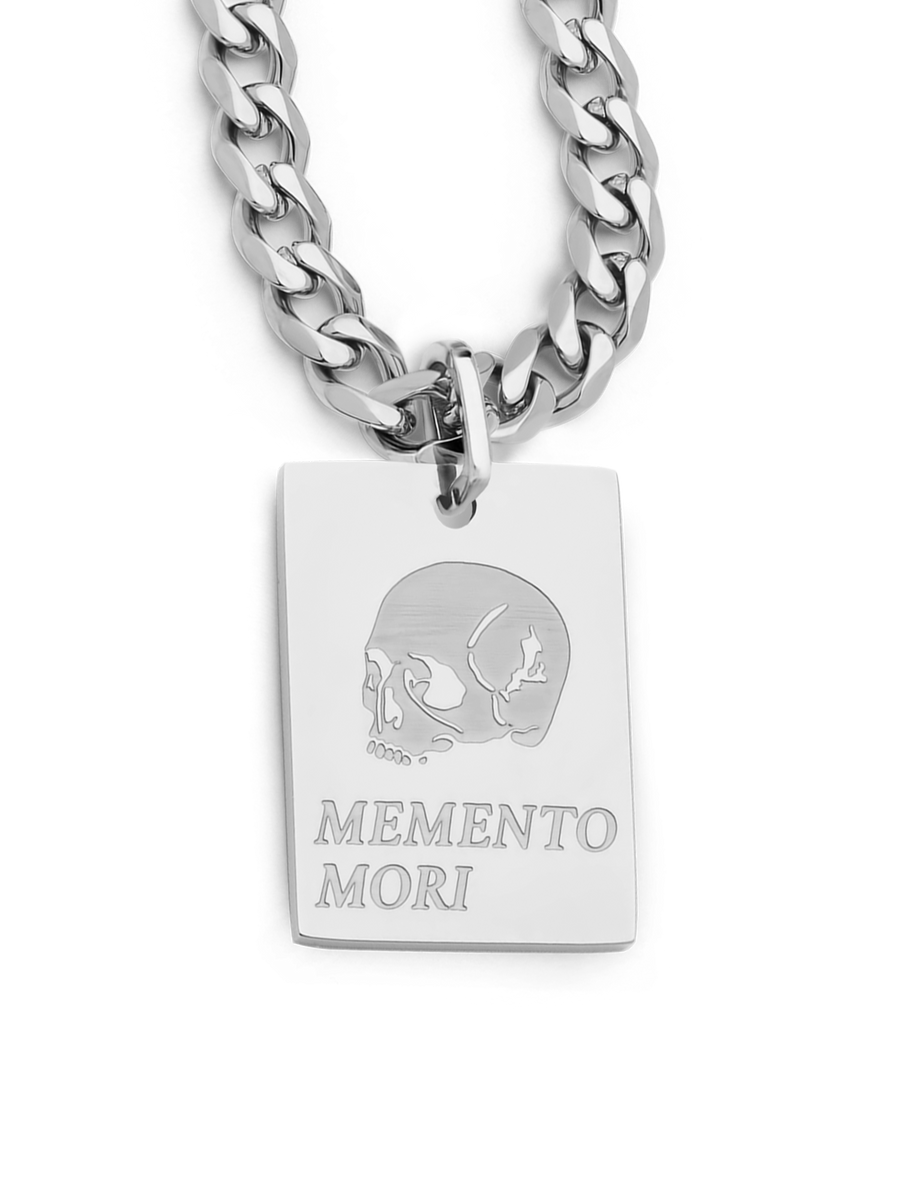 Memento Mori Necklace (Steel)