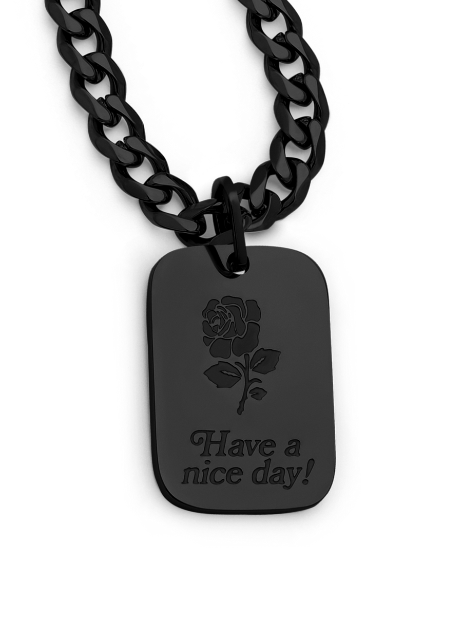 Rose Necklace (Black)