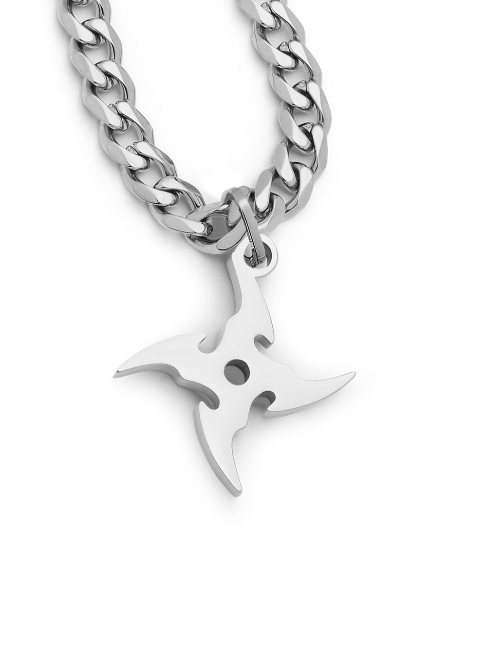 Shuriken Necklace (Steel)