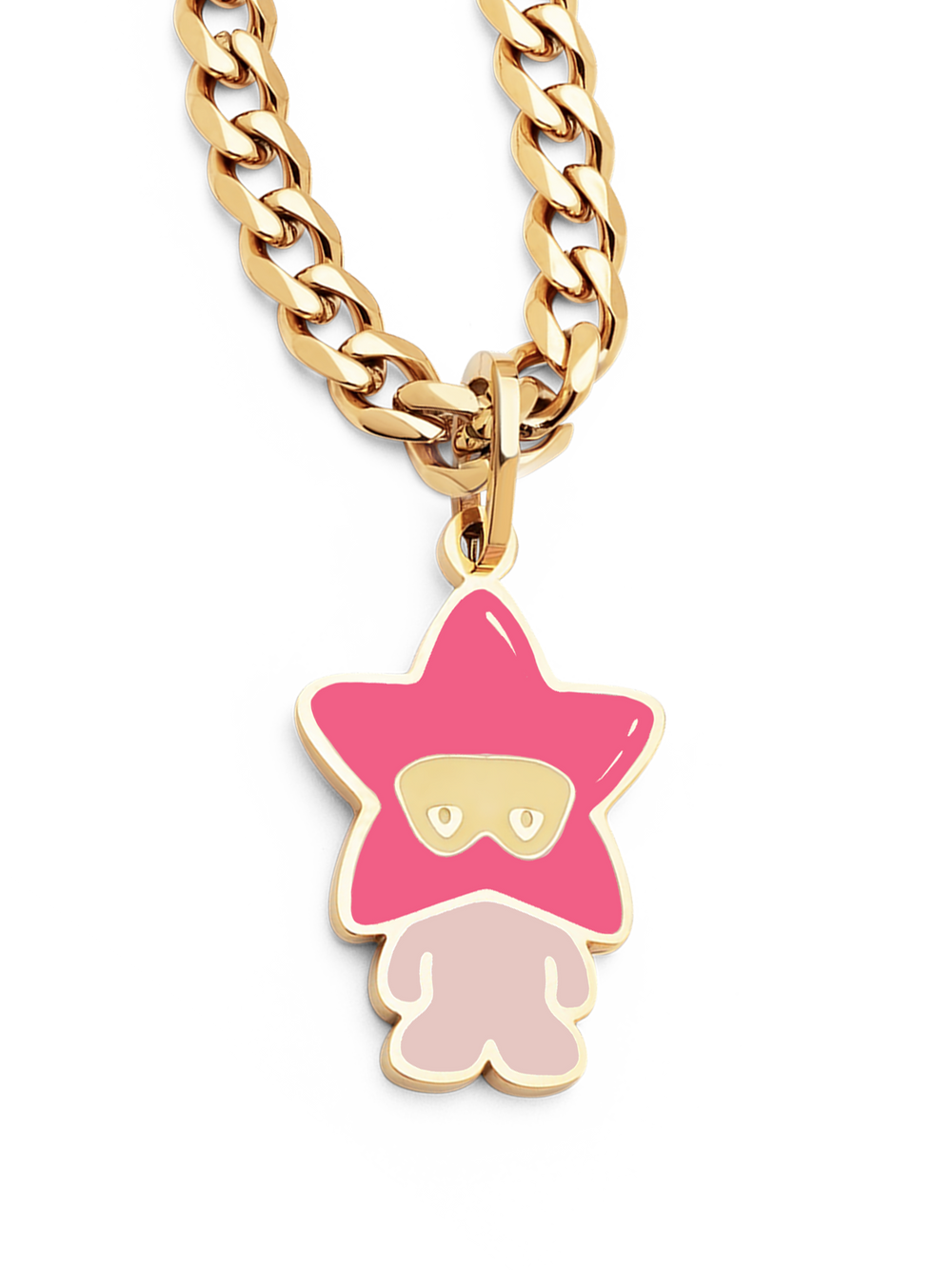 Star Boy Necklace (Pink & Gold)