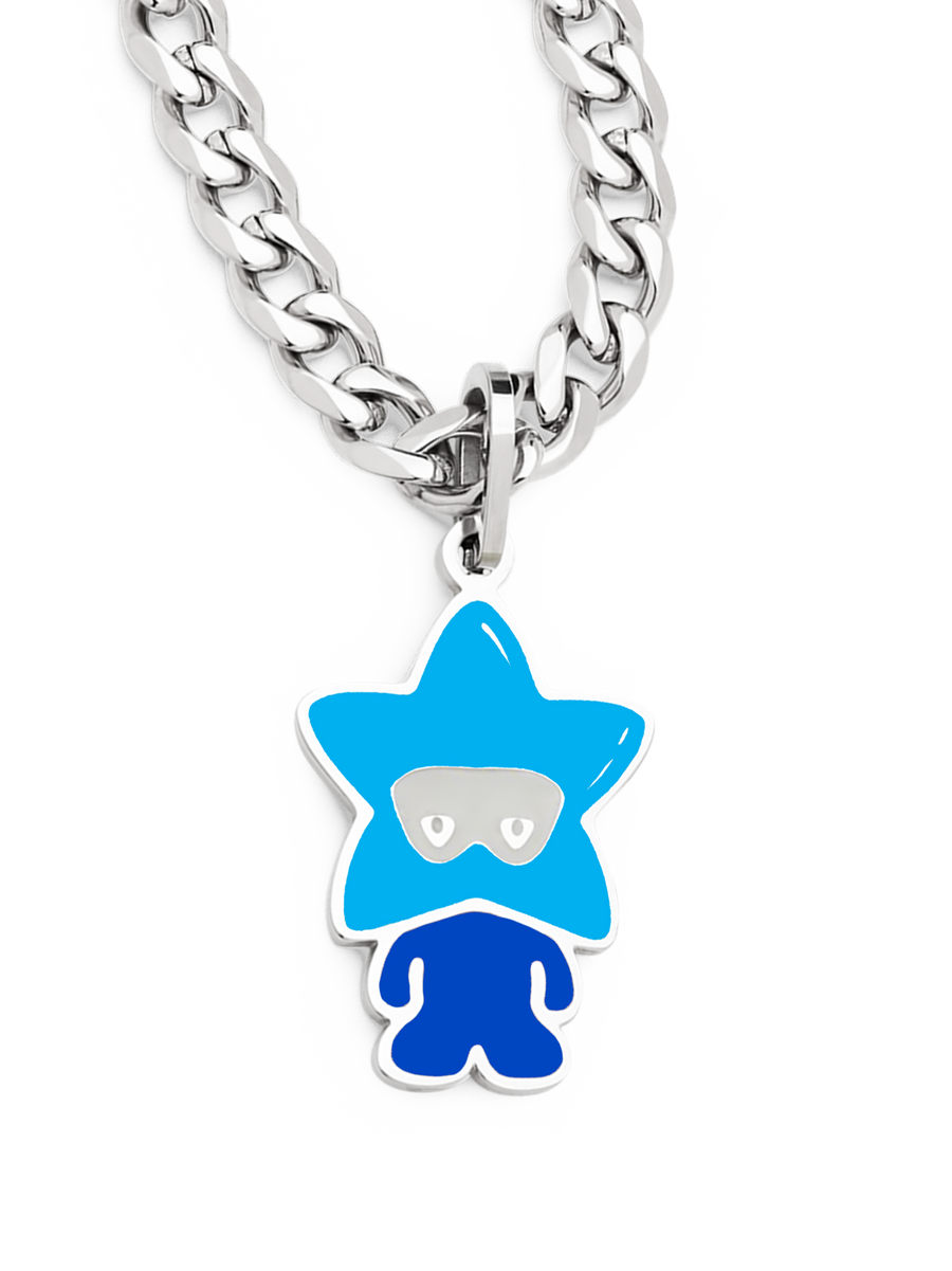 Star Boy Necklace (Blue & Steel)